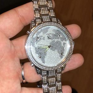 Men’s Kc Techno Com Diamond Watch 5 time zones